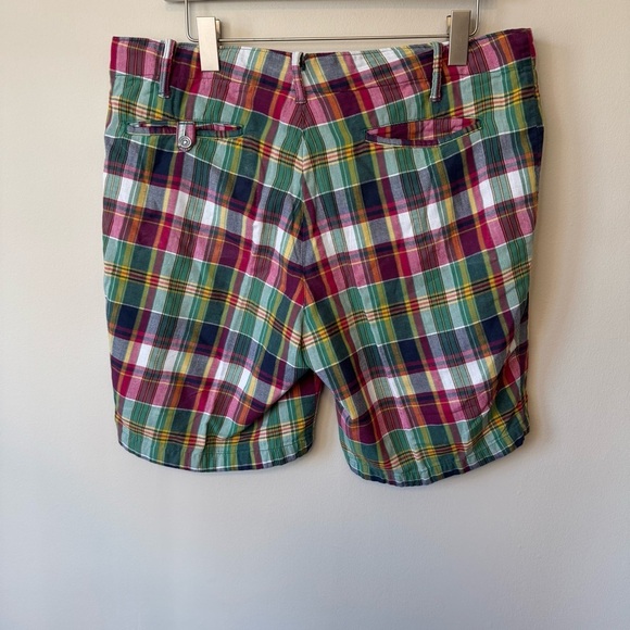 Vtg POLO Ralph Lauren Mens 35 Madras Plaid Cotton Preppy Summer Shorts - Picture 6 of 6